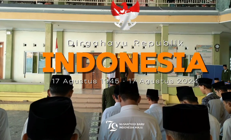 MERDEKA!!! Seluruh Santri melaksanakan Upacara Hari Kemerdekaan dengan Semarak Kemerdekaan
